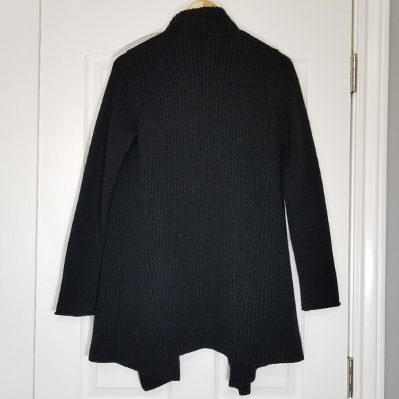 Vince Open Front Ribbed Waterfall Cardigan - Picture 4 of 7